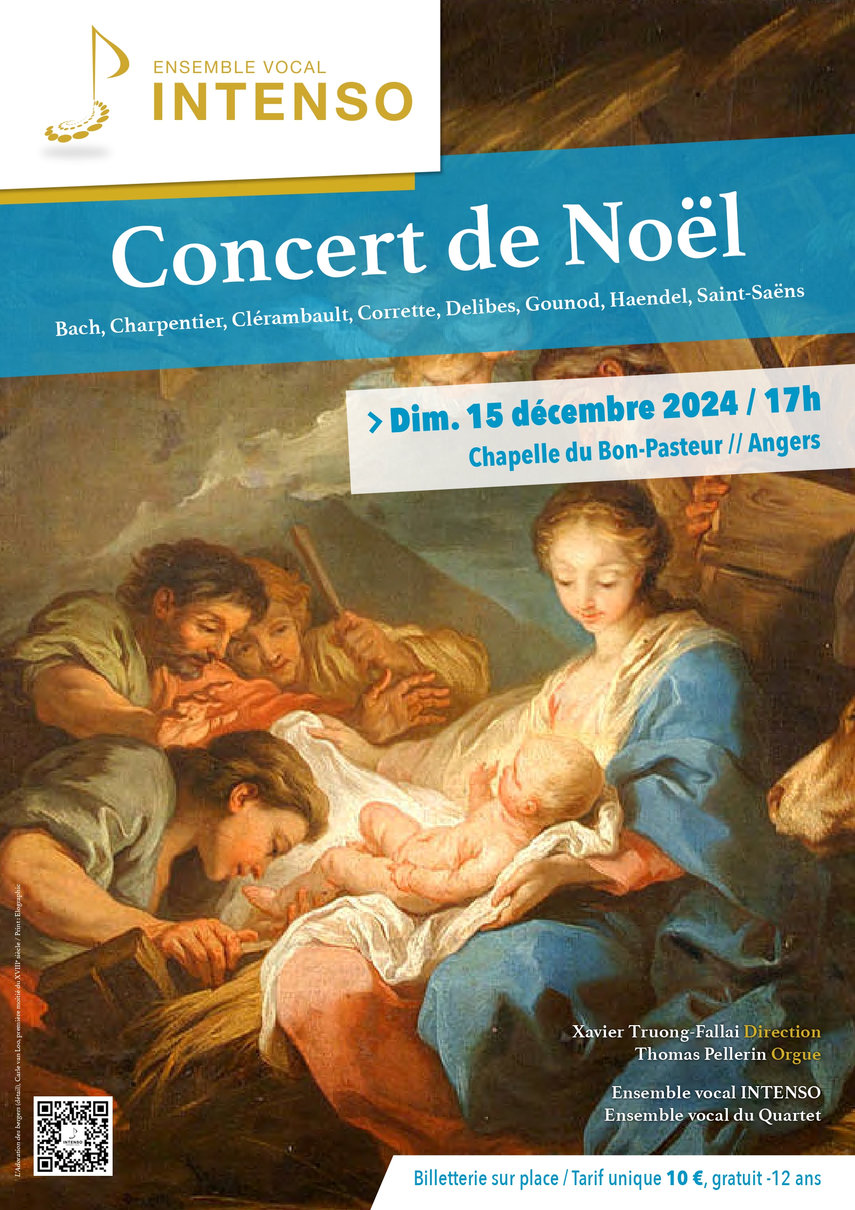 Concert de Noël des Ensembles vocaux Intenso & Quartet