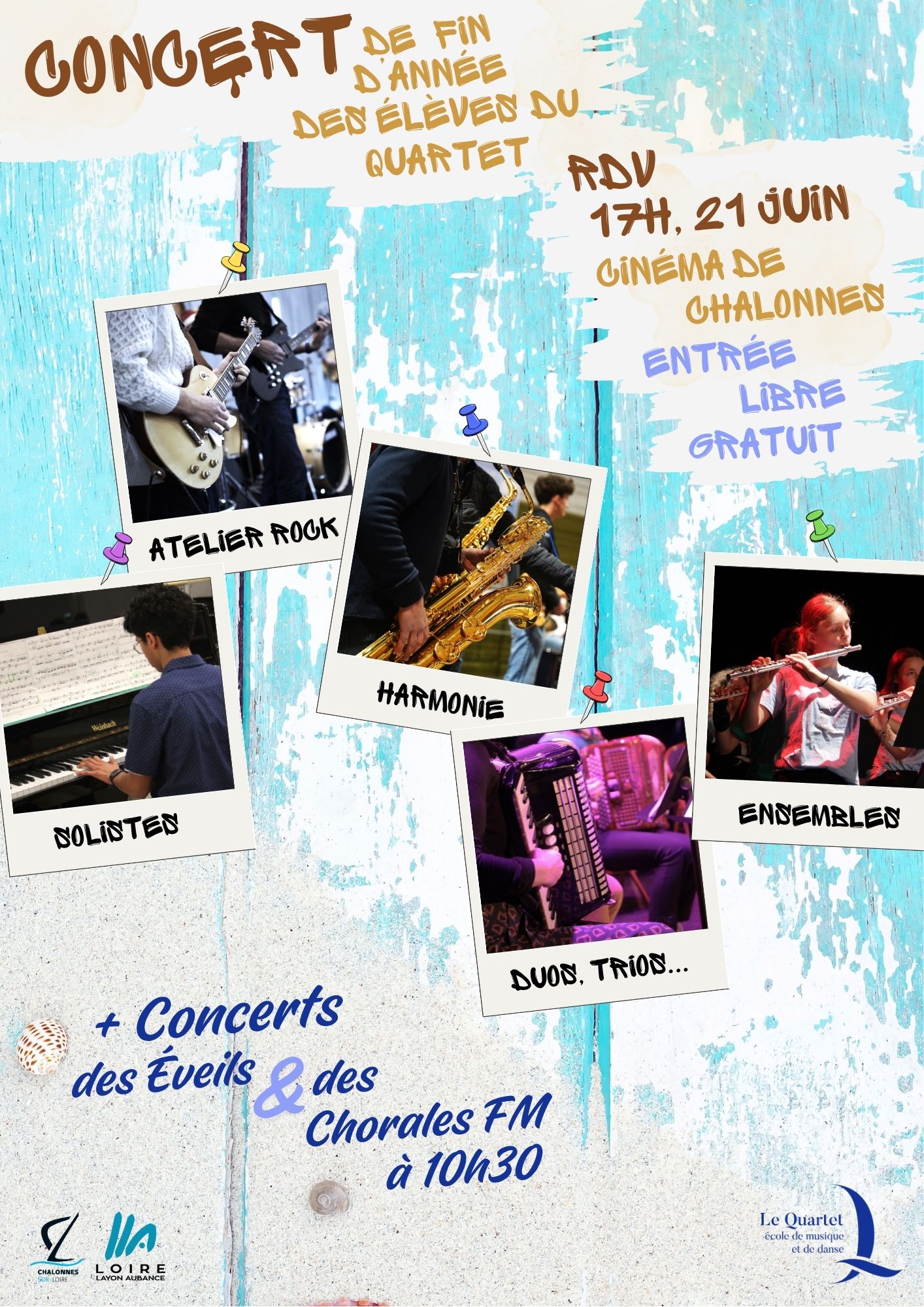 Concert de fin d'année à Chalonnes