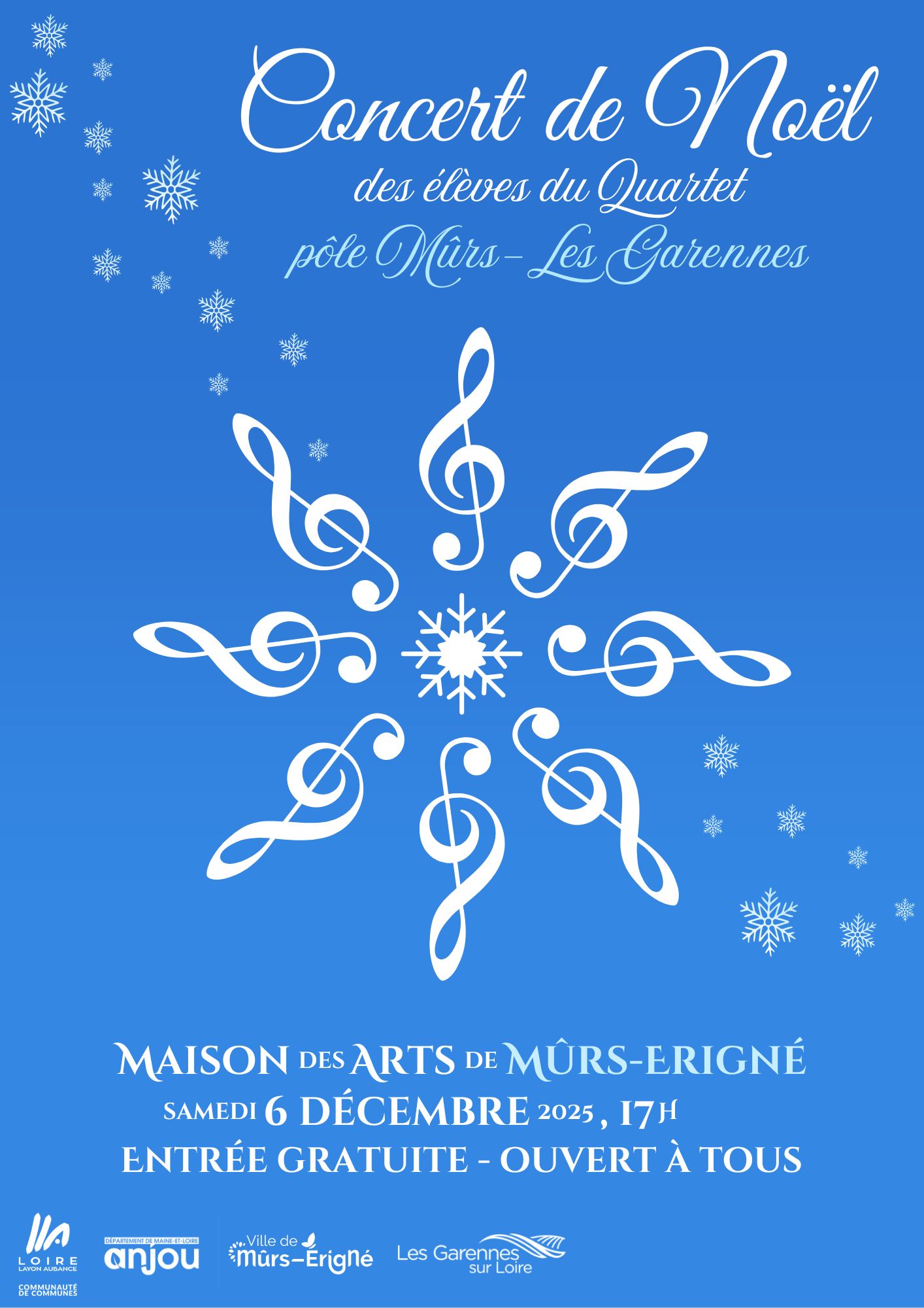 Concert de Noël des élèves du Pôle Mûrs-Les Garennes