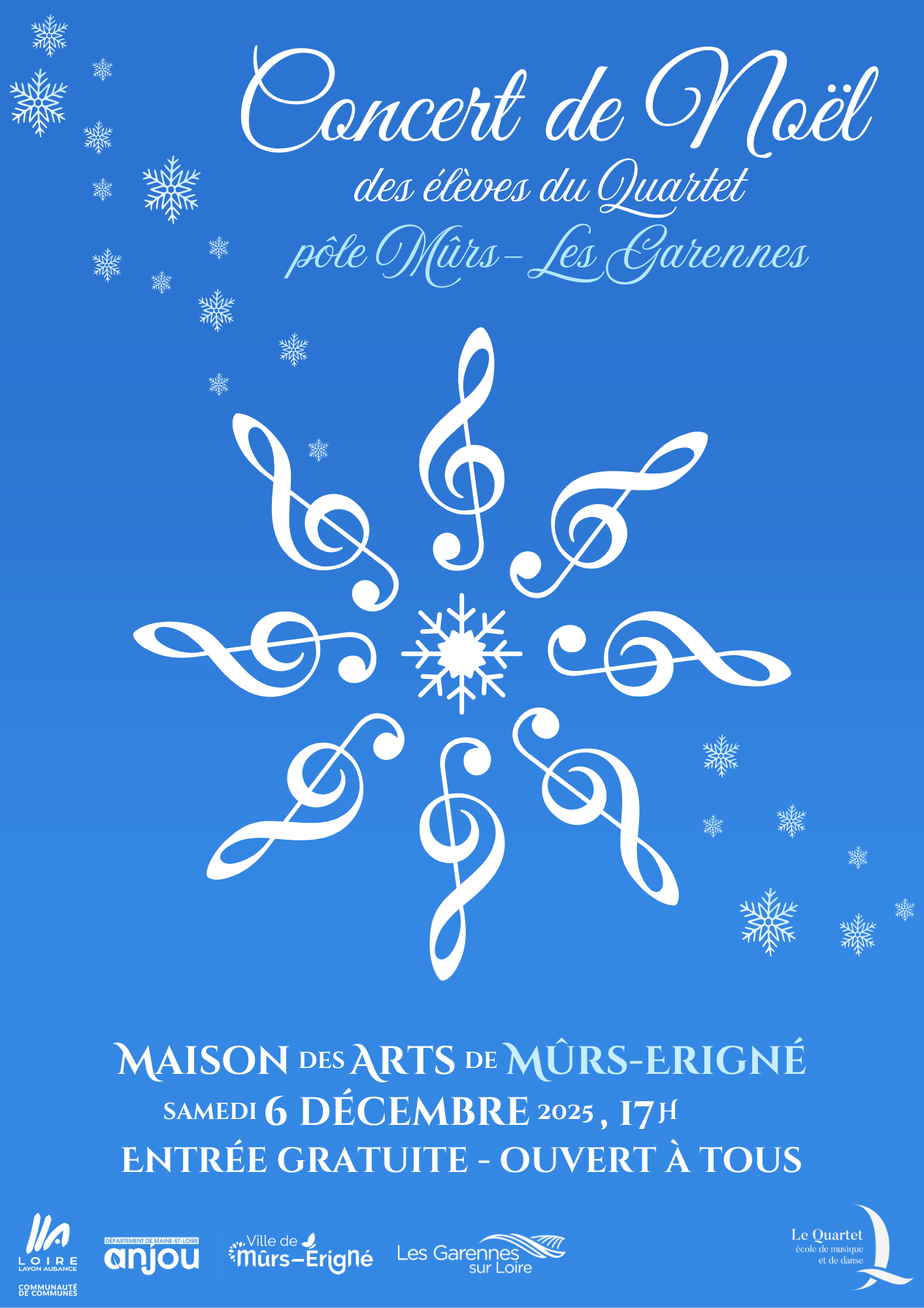 Concert de Noël des élèves du Pôle Mûrs-Les Garennes