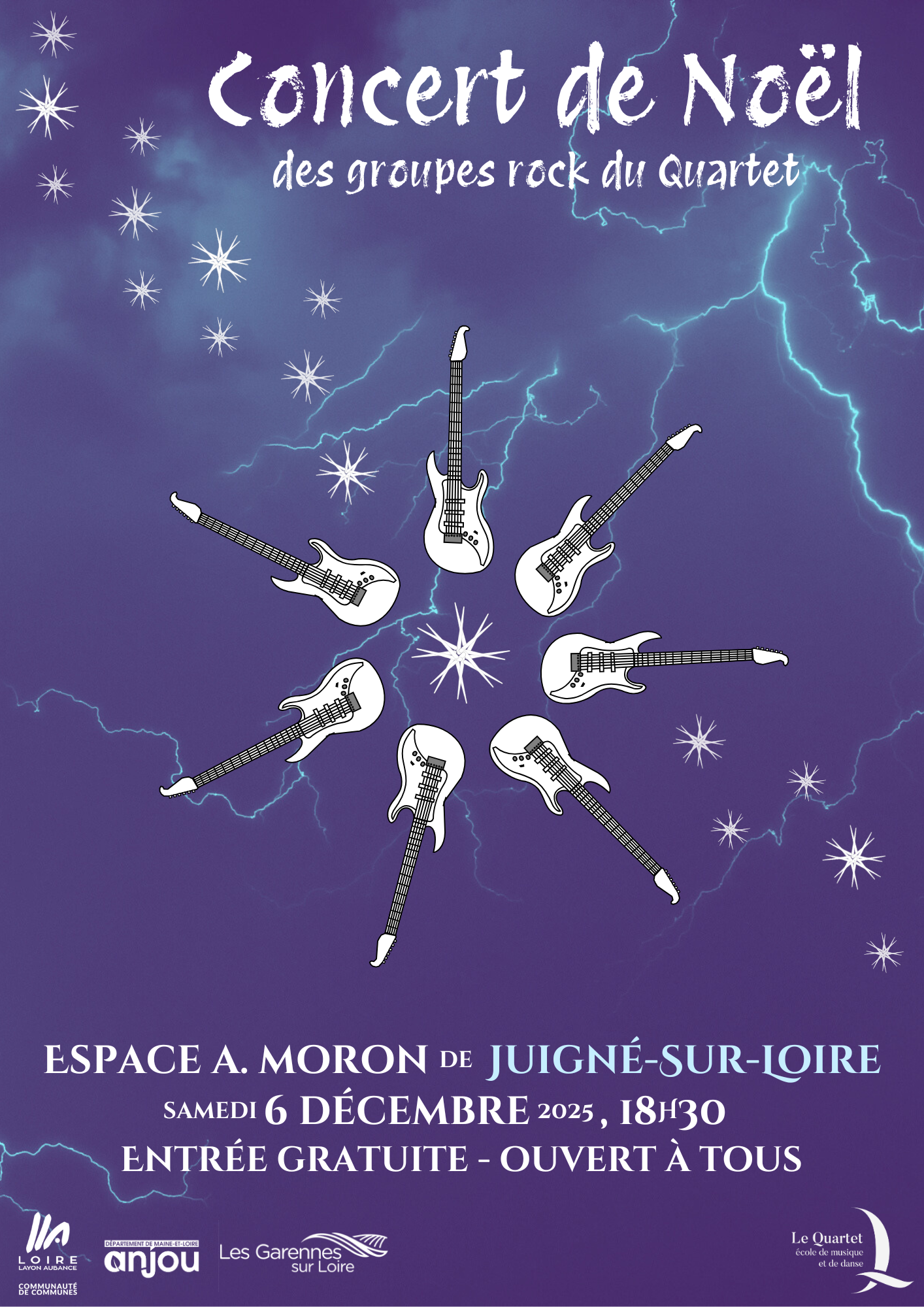 Concert des groupes de rock du Quartet