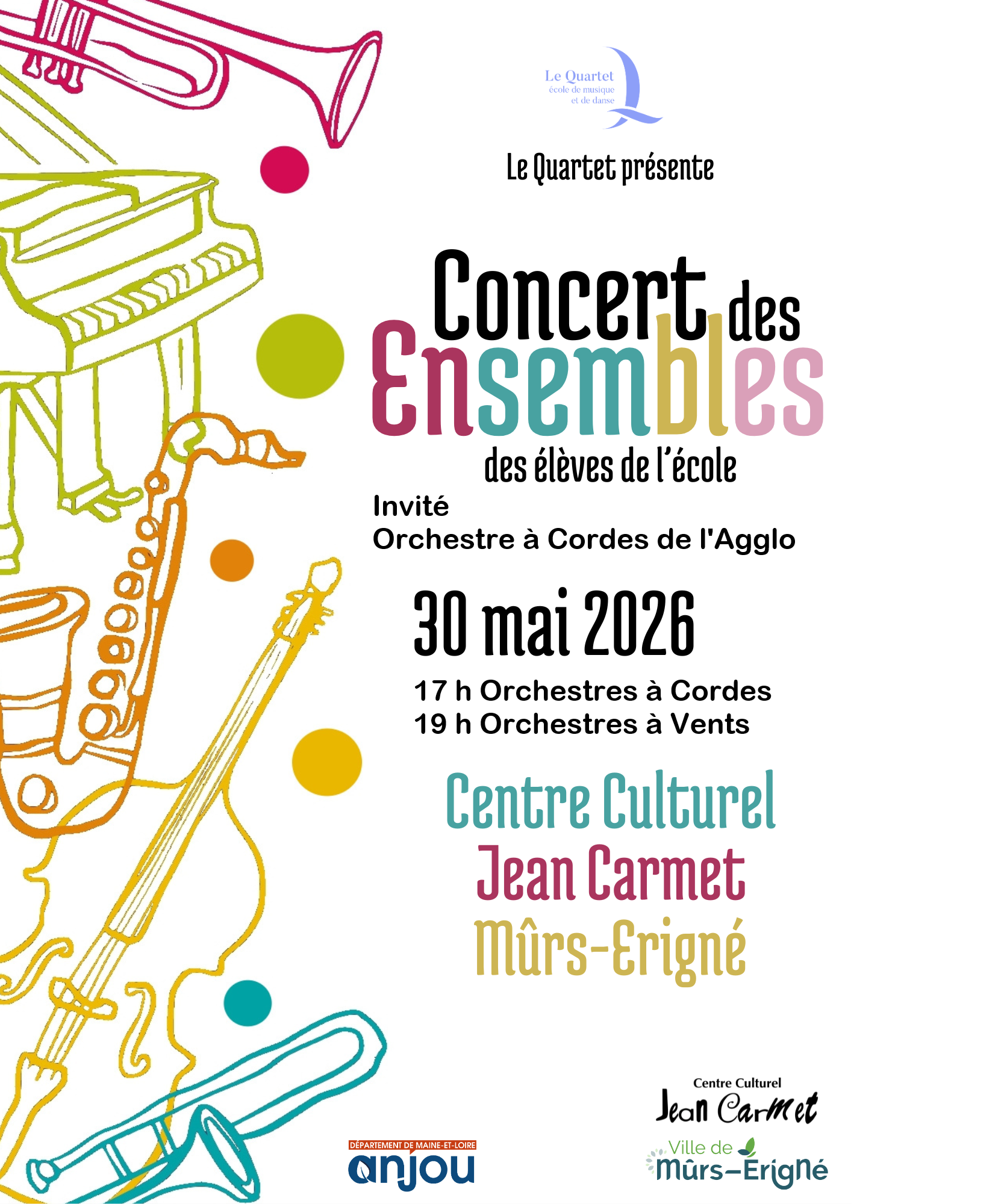 Concert des ensembles du Quartet