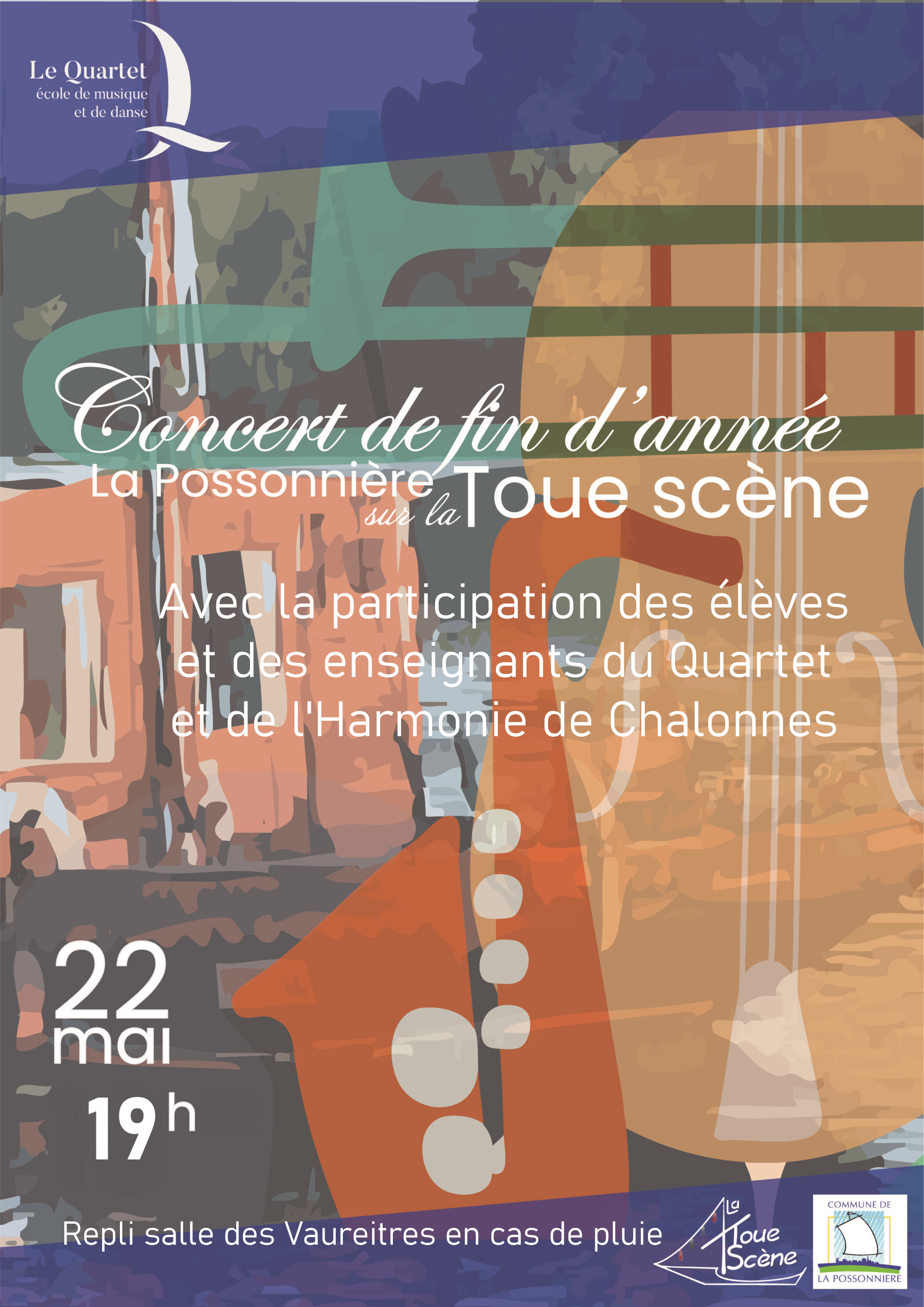 Concert des élèves du Quartet sur La Toue Scène