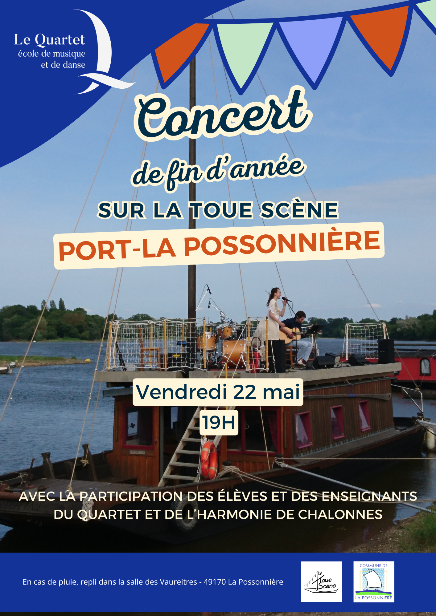 Concert des élèves du Quartet sur La Toue Scène